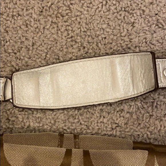 Coach Signature shoulder Handbag Brown Silver - Picture 3 of 16